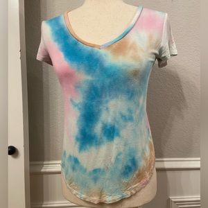 Aeropostale Aero Seriously Soft Perfect V Tie Dye Tee Size XS